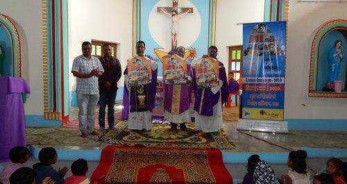 Poster Reveal During Special Mass conducted during Lenten Campaign